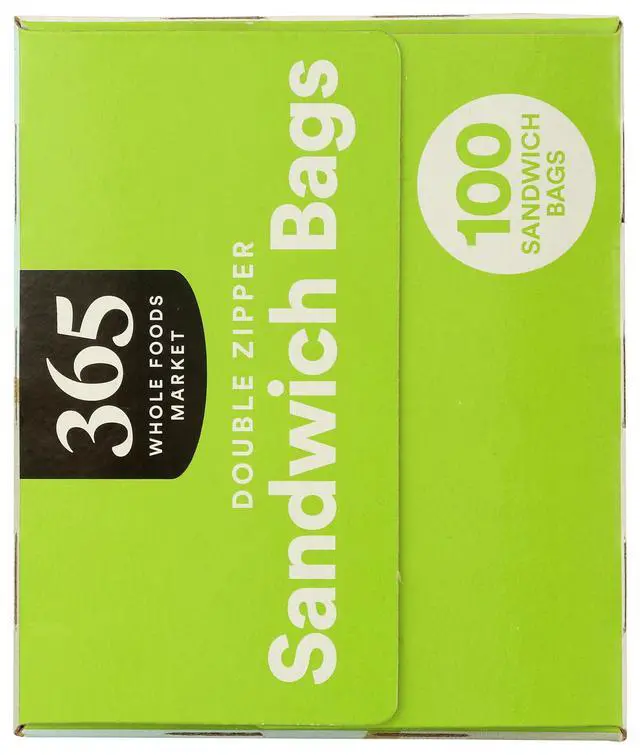 Alt view image 3 of 3 - Sandwich Size Storage Bags, Double Zipper, 100 Count