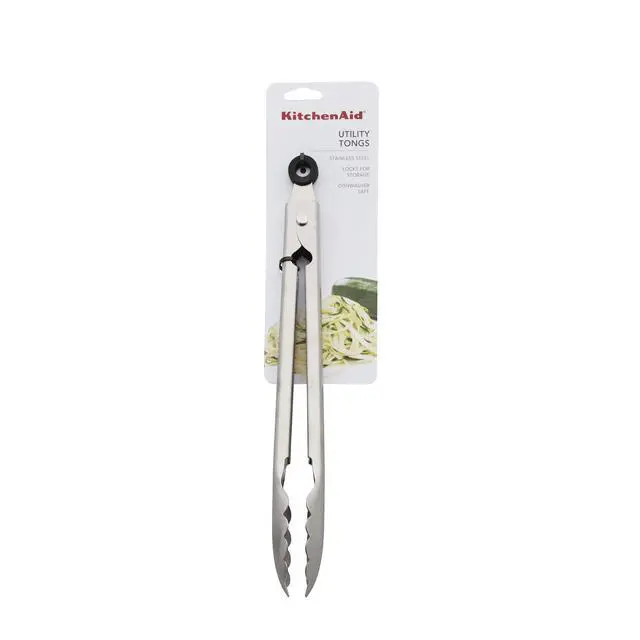 Alt view image 3 of 5 - KitchenAid Stainless Steel Utility Tongs, 12 Inch