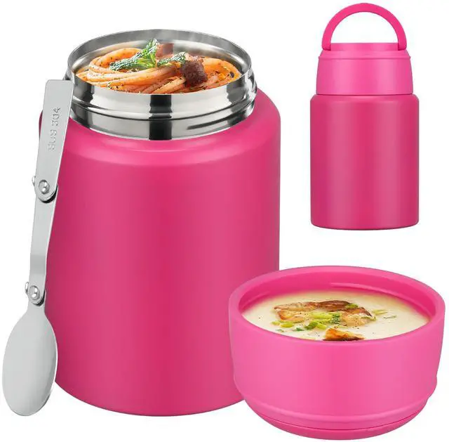 Main image of HAWEEK Insulated Soup Thermo 16oz- Insulated Food Jar,Thermo for Hot Food Kids,Vacuum Food Thermo Stainless Steel with Spoon for Hot Food Container and Hot Lunch Box