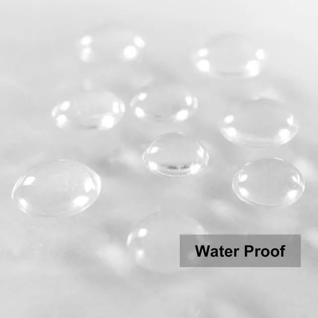Alt view image 7 of 7 - Shower Curtain Liner with 6 Magnets - Heavy Duty PEVA Plastic Shower Curtain for Bathroom, Waterproof Vinyl & See Through Bath Liner, Metal Grommets - Clear, 72x72