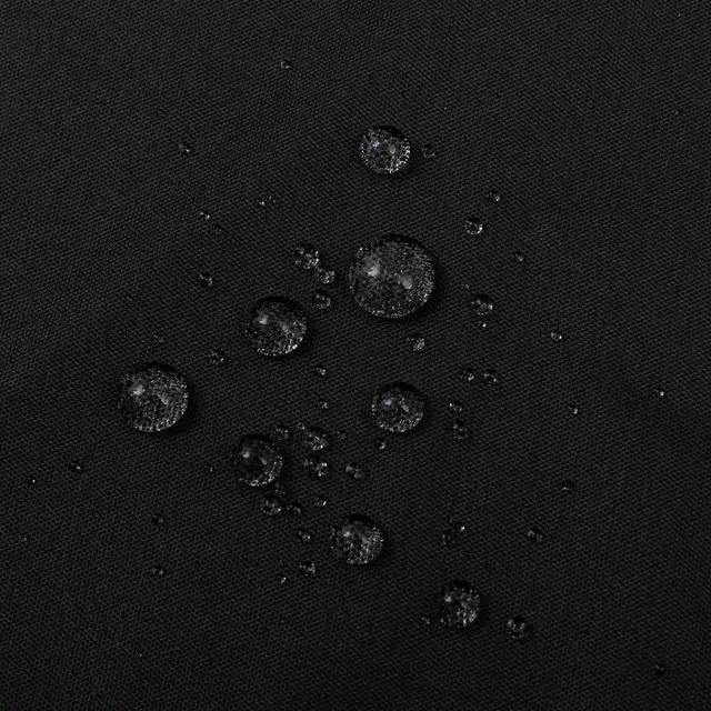 Alt view image 4 of 7 - Waterproof Fabric Shower Curtain Soft Hotel Quality - 3 Magnets at Bottom, Premium Black Shower Curtain Liner for Bathroom, Light-Weight Cloth & Washable - 72x72, Black
