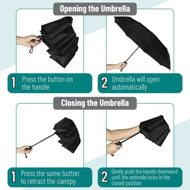 Alt view image 6 of 7 - Windproof Travel Umbrella