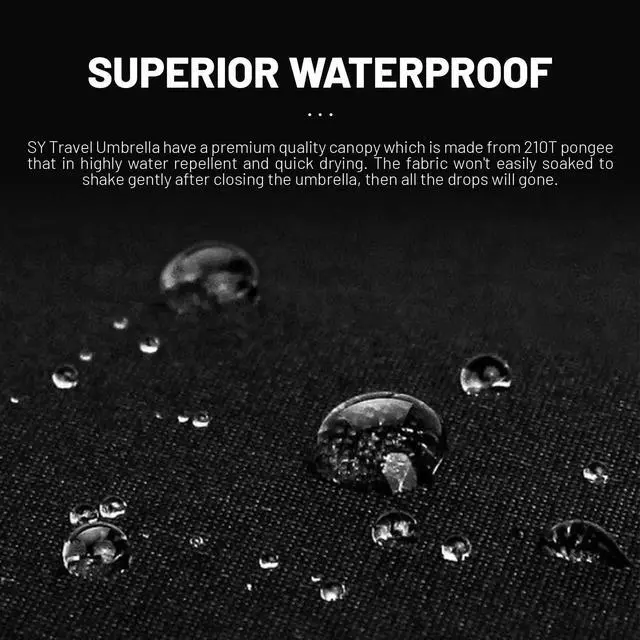 Alt view image 6 of 7 - Travel Umbrella Windproof Automatic Compact UV Sun Protection Umbrellas Small,Strong & Portable, Durable Grip, Fits Backpack & Car, Factory Direct