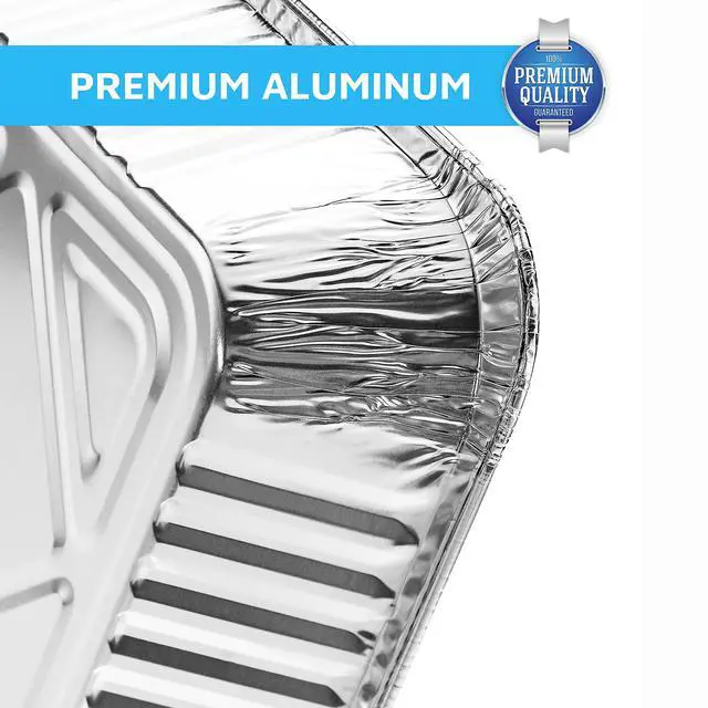 Alt view image 6 of 7 - Aluminum Foil Pans Half Size Roasting Chafing Pan | Bulk 10 Pack of 9x13 Tins for Cooking, Baking & Catering | Heavy Duty Disposable Cookware Steam Table Trays for Buffet & Food Prepping
