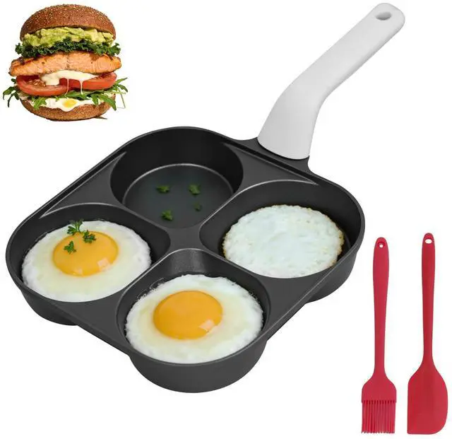 Main image of 4-Cup Titanium Nonstick Egg Pan Omelette PanVersatile Breakfast Skillet for Eggs, Pancakes, Plett, Crepes, Suitable for Gas Stove & Induction Cookware