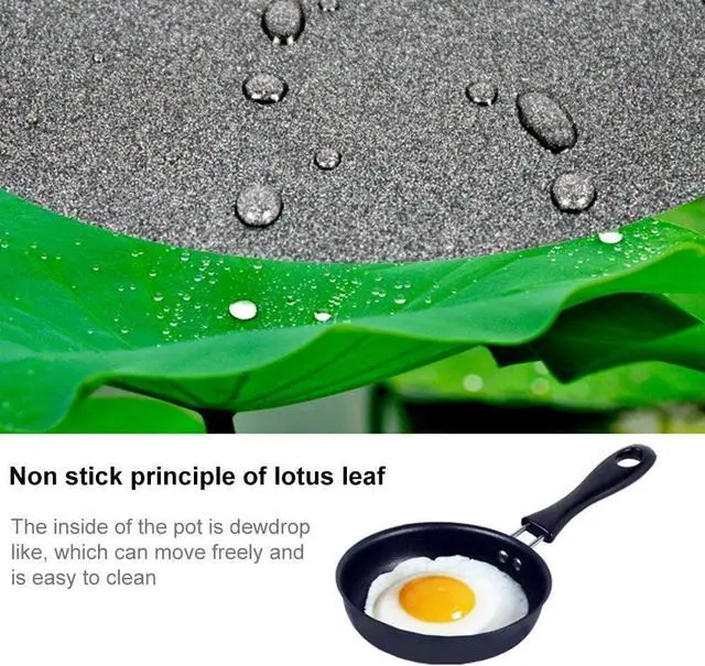 Alt view image 2 of 7 - One Egg Frying Pan, Mini Induction Frying Eggs Pan, 4.7" Single Egg Durable Small Pan with Handle Heat Resistant Non Stick Pot, Portable Pan for Stove Gas Induction Hob