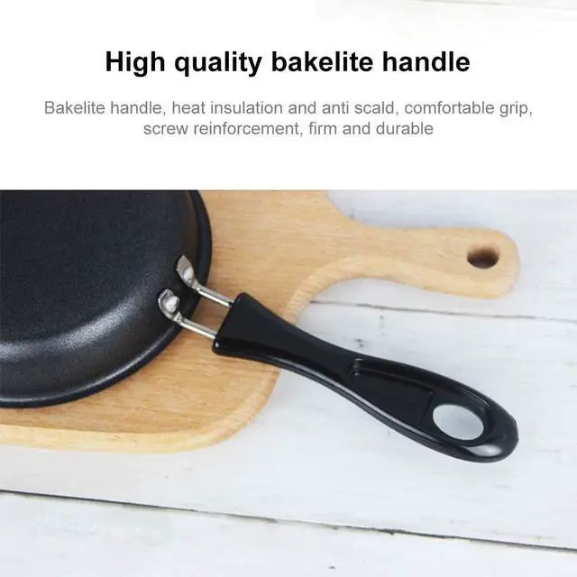 Alt view image 3 of 7 - One Egg Frying Pan, Mini Induction Frying Eggs Pan, 4.7" Single Egg Durable Small Pan with Handle Heat Resistant Non Stick Pot, Portable Pan for Stove Gas Induction Hob