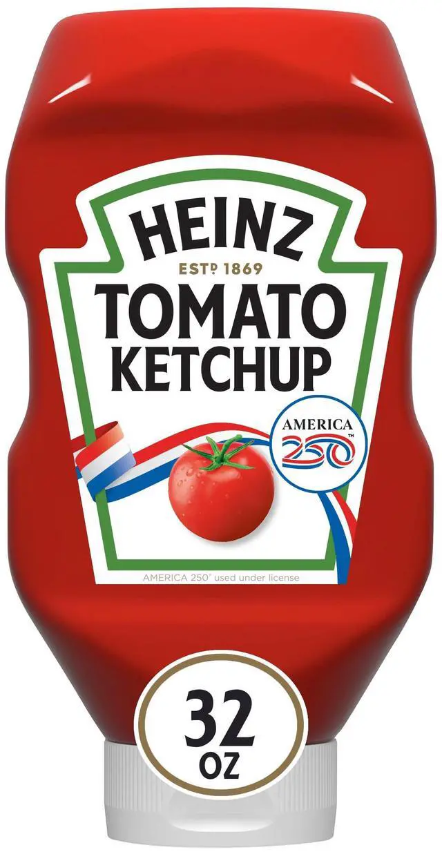 Main image of Tomato Ketchup Inverted Squeeze Bottle, 1 Bottle, for Easy Sharing and Easy Serving, 32 oz
