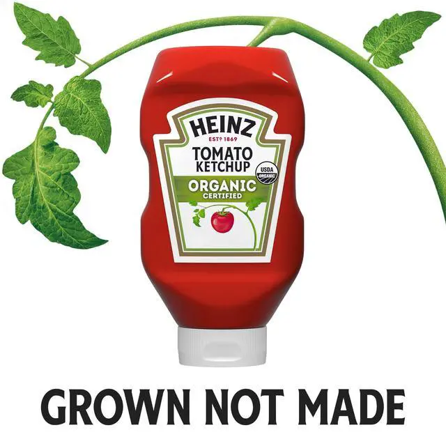 Alt view image 6 of 6 - Organic Tomato Ketchup Inverted Squeeze Bottle, 1 Bottle, for Easy Sharing and Easy Serving, Classic Style, No High-Fructose Corn Syrup, 32 oz