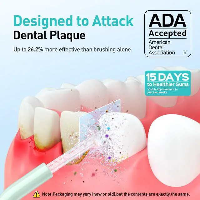 Alt view image 2 of 7 - COSLUS ADA Accepted Water Dental Flosser Teeth Pick C20: Portable Cordless Oral Irrigator 300ML Rechargeable Travel Irrigation Cleaner IPX7 Waterproof Electric Flossing Machine, Professional Set Green