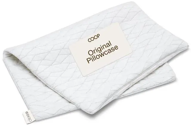 Main image of Coop Home Goods Original Pillow Case, Queen Size Pillow Case for Memory Foam Pillows, Breathable Ultra Soft Lulltra Fabric Cover with Zipper, Polyester/Rayon