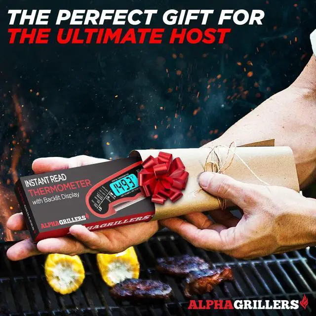 Alt view image 6 of 7 - Alpha Grillers Meat Thermometer Digital Instant Read Food Thermometer for Cooking & Grilling Professional Kitchen Birthday Gifts for Men, Him, Dad, Husband, Boyfriend