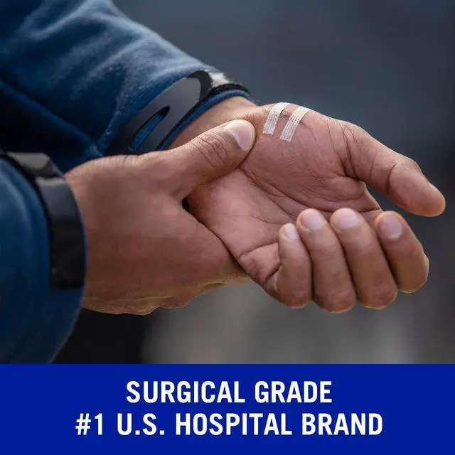 Alt view image 4 of 7 - Nexcare Steri-Strip Wound Closure, Breathable Strips Hold Small Wounds Firmly Closed, Great After Sutures or Staples - 30 Wound Closures