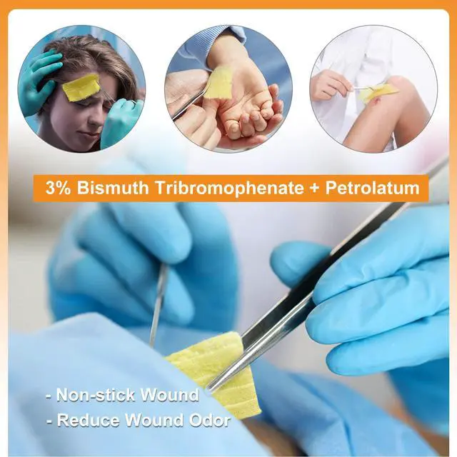 Alt view image 5 of 6 - Carbou Medical Xeroform Petrolatum Dressing 5"x9", 25 Individual Pack, Non-Adherent Gauze Pads, Soft Fine Mesh Gauze Patch for Wound Care, Burns, Lacerations, Skin Grafts & Surgical Incisions