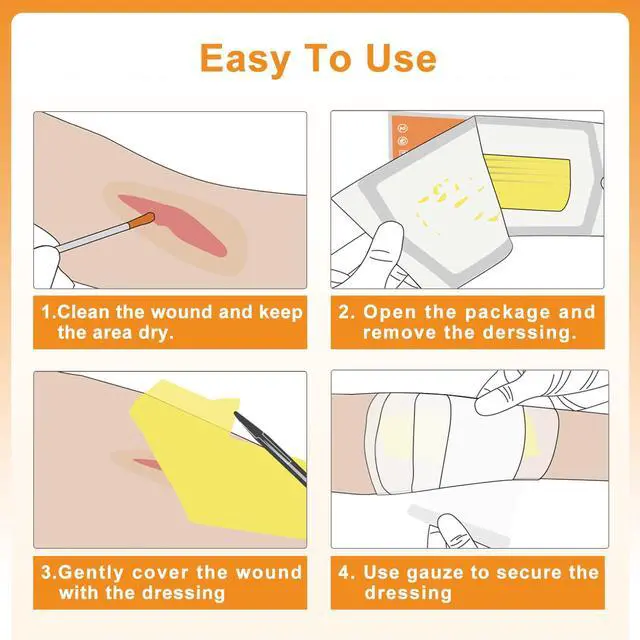 Alt view image 6 of 6 - Carbou Medical Xeroform Petrolatum Dressing 5"x9", 25 Individual Pack, Non-Adherent Gauze Pads, Soft Fine Mesh Gauze Patch for Wound Care, Burns, Lacerations, Skin Grafts & Surgical Incisions