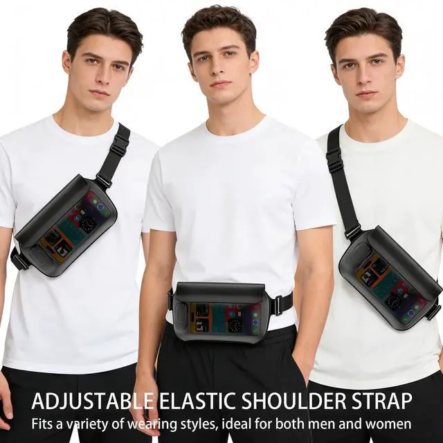 Alt view image 7 of 7 - KaKuLan Waterproof Fanny Pack & Dry Bag Floating Waist Pouch with Adjustable Strap, Triple Seal Design, Fits Phone, Passport, Wallet & Keys for Beach, Swimming, Kayaking, Boating & Travel