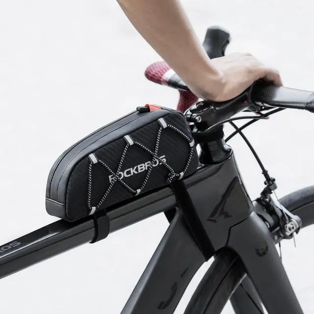 Alt view image 2 of 7 - ROCKBROS Top Tube Bike Bag Bicycle Front Frame Bag Bike Accessories Pouch Compatible with iPhone 14/13/12 Pro Galaxy S22/S21