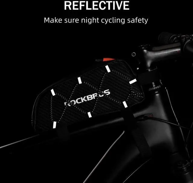 Alt view image 4 of 7 - ROCKBROS Top Tube Bike Bag Bicycle Front Frame Bag Bike Accessories Pouch Compatible with iPhone 14/13/12 Pro Galaxy S22/S21
