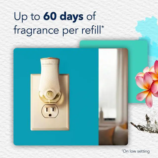 Alt view image 2 of 6 - Glade PlugIns Refills Air Freshener, Aqua Waves and Sky & Sea Salt, Scented and Essential Oils for Home and Bathroom, 0.67 Fl Oz, 5 Count