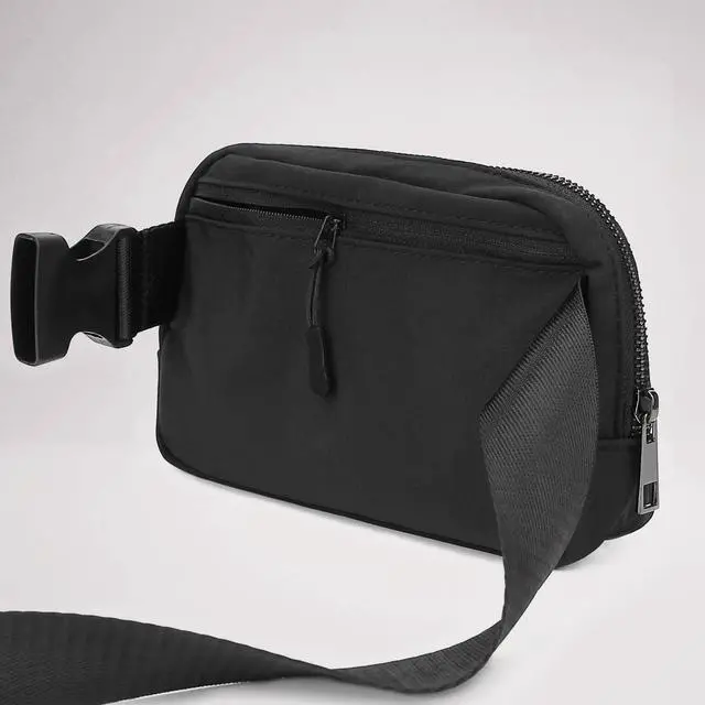 Alt view image 3 of 7 - YOSHUYUKI Fanny Pack Crossbody Bag Trendy Waterproof Small Sling Cross Body Purse for Women Men Fashion Waist Packs Mini Belt Pouch Chest Bum Hip Bag Lulu Dupes for Travel Vacation Running Black