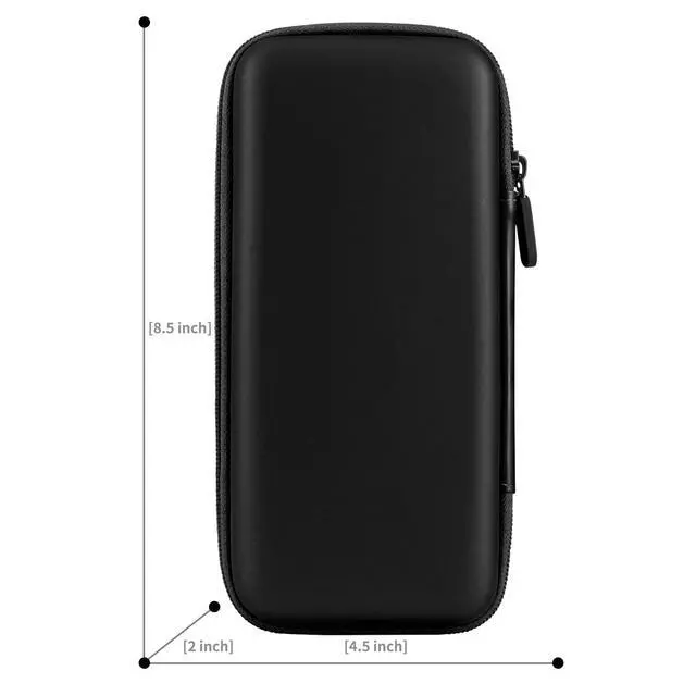 Alt view image 5 of 7 - iMangoo Travel Essential Electronics Organizer Pouch Charger Case Shockproof Dual Zipper Power Bank Cables Tech Accessories Purse, Men & Women Travel Must Have Storage Bag, 8.5x4.5x2 inch Black