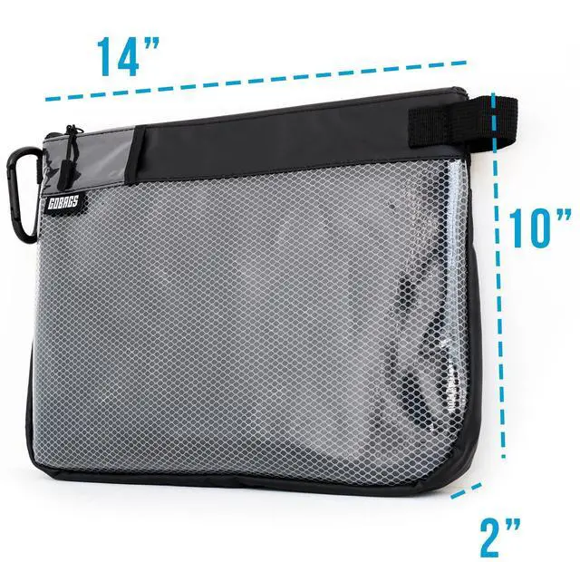 Alt view image 4 of 7 - GOBAGS Production Zipper Bags - Electronics & Camera Accessories Bag - Cable organizer, Gear Accessory Pouch, Travel Camera Essentials (Large, Black)