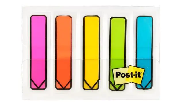 Alt view image 5 of 7 - Post-it Arrow Flags, 0.47 x 1.7 in, Bright Colors, 1 Dispenser, 100 Flags