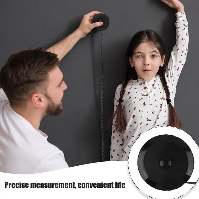 Alt view image 6 of 7 - 2 Pack Soft Tape Measure Retractable Measuring for Body Fabric Sewing Tailor Cloth Knitting Craft Weight Loss Measurements 60-Inch Soft Pink & Retractable Black Dual Sided Tape Measure Body Measuring