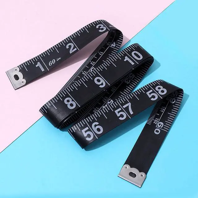 Alt view image 3 of 3 - 4 Pack Tape Measure Measuring Tape Tool for Body Fabric Sewing Tailor Cloth Knitting Home Craft Measurements, 60-Inch (Black,White)