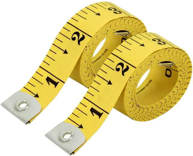 Main image of Pack of 2 Fabric Tape Measure, Measuring Tape for Body |Soft Measuring Tape for Sewing Cloth & Weight Loss Medical Body Measurement Nursing Craft 60 inch,150 cm
