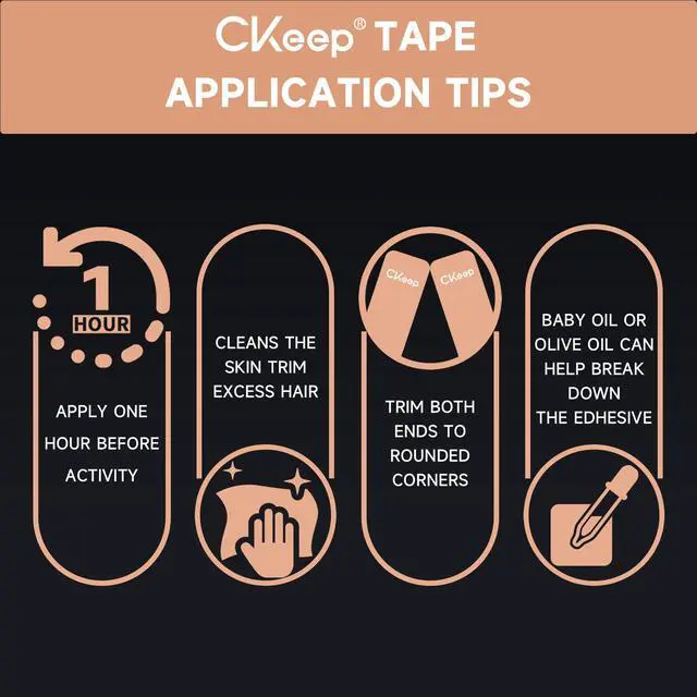Alt view image 4 of 6 - CKeep Kinesiology Tape, Uncut Premium Elastic Athletic Tape 2 Rolls, Beige