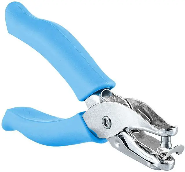 Main image of Enday Single Hole Punch Blue 1/4" Hole Puncher Single with Soft Grid Handles, Circle Shape Paper Punch, Hole Puncher for Crafts in Home, Office, Classroom Kids and Adults