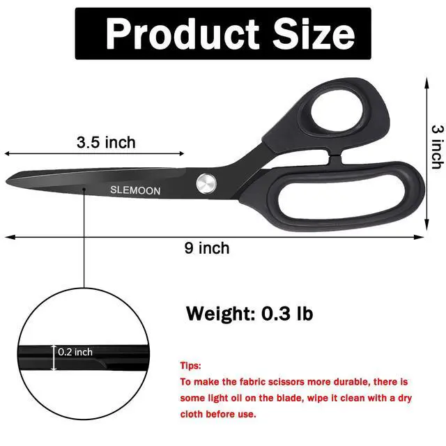 Alt view image 7 of 7 - SLEMOON 8.5" Scissors All Purpose, Heavy Duty Office Scissor