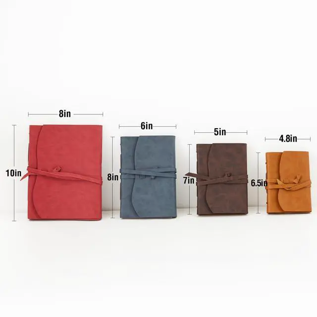 Alt view image 3 of 7 - RILIHO Leather Journal Notebook - Genuine Leather Journals for Writing 260 Pages 5x7.1 Inches Vintage Journal For Man and Women Gifts For Man Artist,Travel Journal,Brown