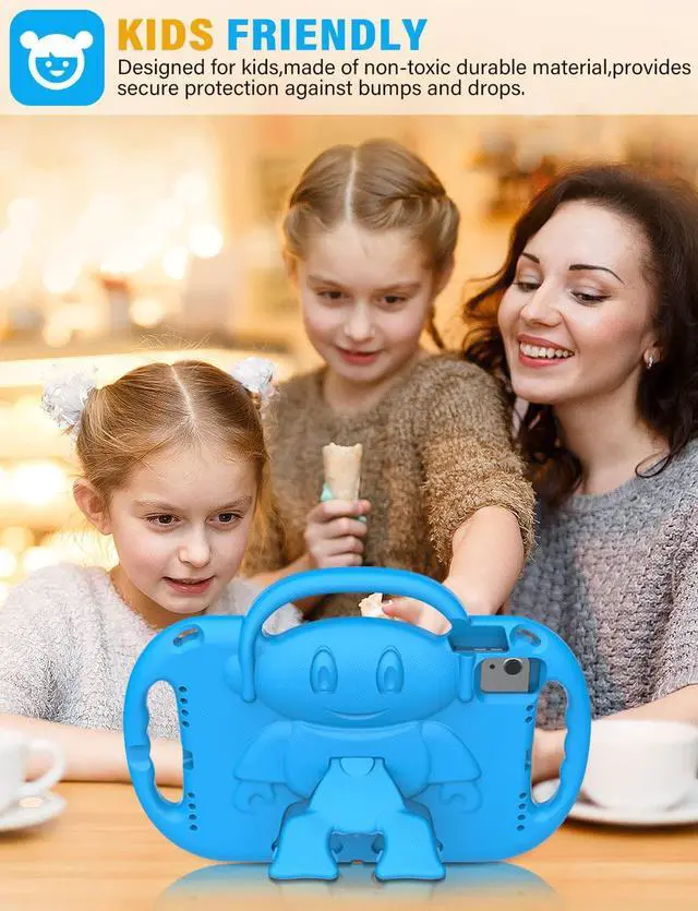 Alt view image 3 of 7 - SUPLIK Kids Case for New iPad 11th Gen (A16) 11-inch 2025 & 10th Generation 10.9" 2022 & Air 11" 2025/2024 & Air 5th/4th Gen & Pro 11, Durable Shockproof Cover with Shoulder Strap Handle Stand, Blue