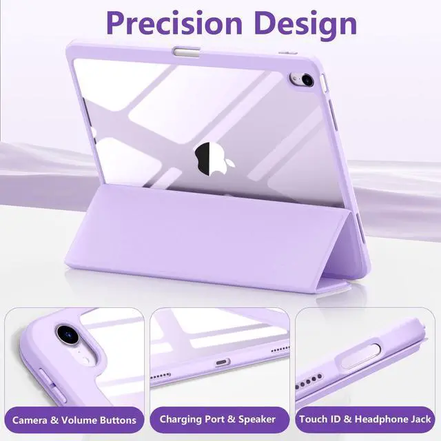 Alt view image 5 of 7 - Wenlaty for iPad Air 13 Inch Case M4/M3/M2 (2026/2025/2024), Lavender