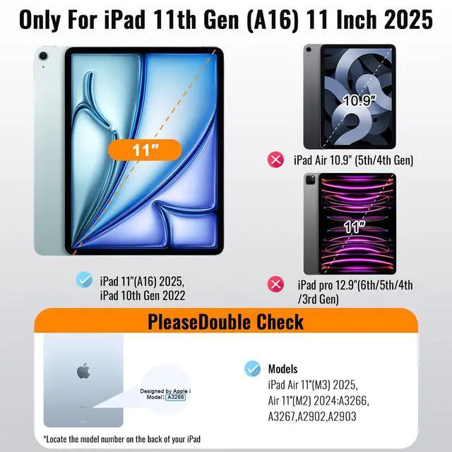 Alt view image 2 of 7 - avakot Privacy Screen Protector for iPad Air 11 M3/M2 2025/2024, Anti-Spy Tempered Glass Film for iPad Air 11 Inch, Face ID & Apple Pencil Compatible, HD Clear, Touch Sensitive Case Friendly1 Pack