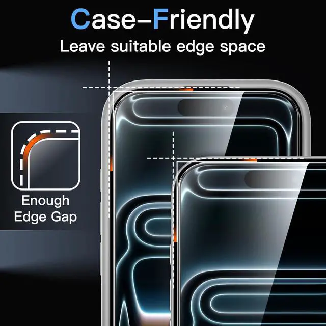 Alt view image 7 of 7 - JETech Screen Protector for iPhone 17 Pro Max, 3-Pack
