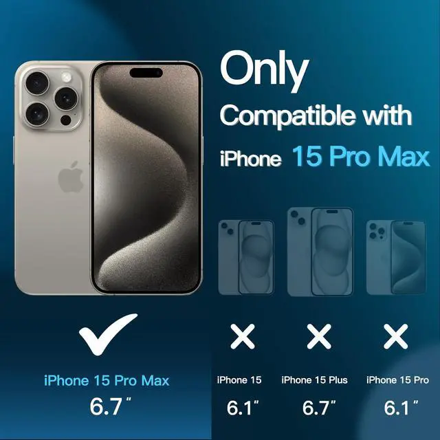 Alt view image 2 of 7 - JETech Screen Protector for iPhone 15 Pro Max, 2-Pack