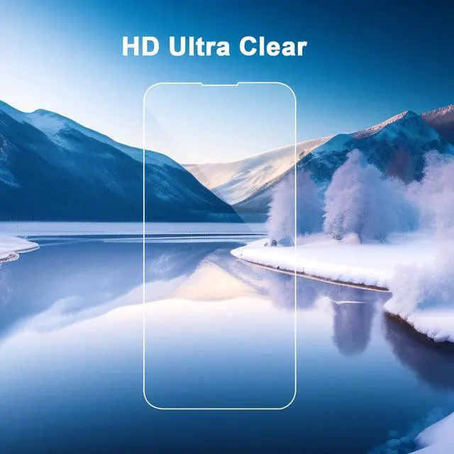 Alt view image 4 of 7 - SIBEITU 3 Pack Screen Protector for iPhone 14 with 3 Pack Camera Lens Tempered Glass Protector, 6.1 Inch HD Clear Tempered Glass Film 9H Hardness Full Coverage, Scratch Resistent, No Air Bubbles