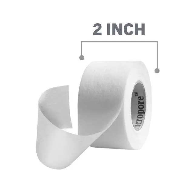 Alt view image 6 of 7 - Nexcare Gentle Paper First Aid Tape, 2 in x 10 yd, Hypoallergenic Medical Surgical Tape for Sensitive Skin, Latex Free, 1 Count (Pack of 2)