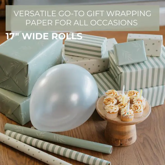 Alt view image 4 of 7 - ZICOTO Beautiful Gift Wrapping Paper Rolls for All Occasions - Set of 3 Quality Rolls For Wedding, Birthday, Baby Shower & Christmas - Add a Touch of Magic to Every Gift You Wrap - 17 x 120 in