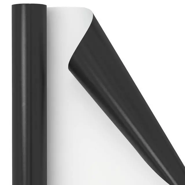 Alt view image 7 of 7 - RUSPEPA Matte Black Wrapping Paper - Solid Color Matte Gift Wrapping Paper Roll Perfect for Wedding, Birthday for Men, Christmas, Baby Shower, Graduation Gift, Father's Day Gifts - 17 Inch X 16.5 Feet