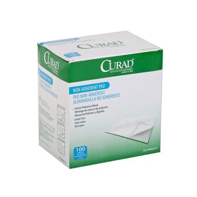 Alt view image 3 of 3 - CURAD Sterile Non-Adherent Dressing Pads, 3" x 4", 100 Count