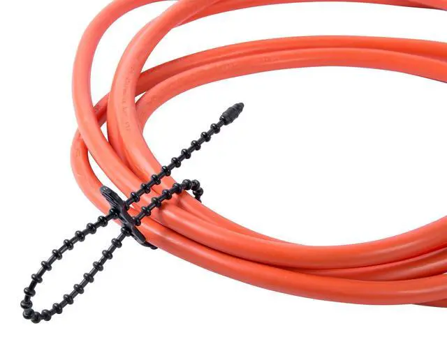 Alt view image 3 of 3 - Gardner Bender 46-12BEADBK Beaded Cable Tie Wrap, 12 inch, 70 lb, Reusable, Adjustable Wire and Cord Management, 40 Pk, UV Resistant Black