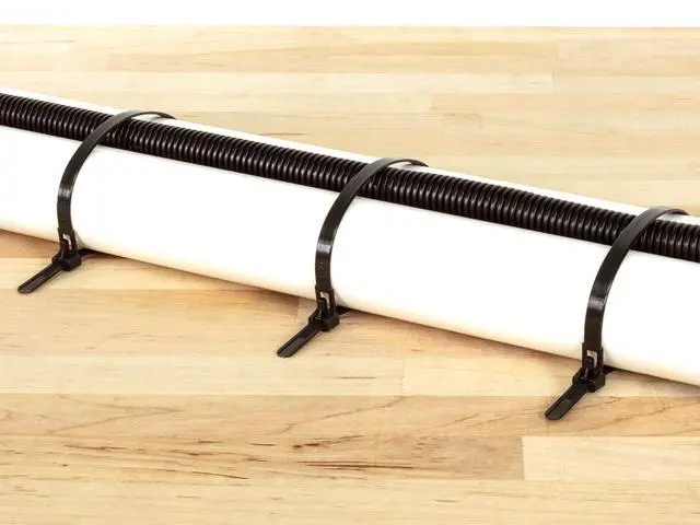 Alt view image 7 of 7 - Helonge Reusable Zip Ties, 100 Pcs Assorted Fastening Cable Zip Ties 6" 8" 10" 12" Four Length Heavy Duty Nylon Self Locking Wire Ties