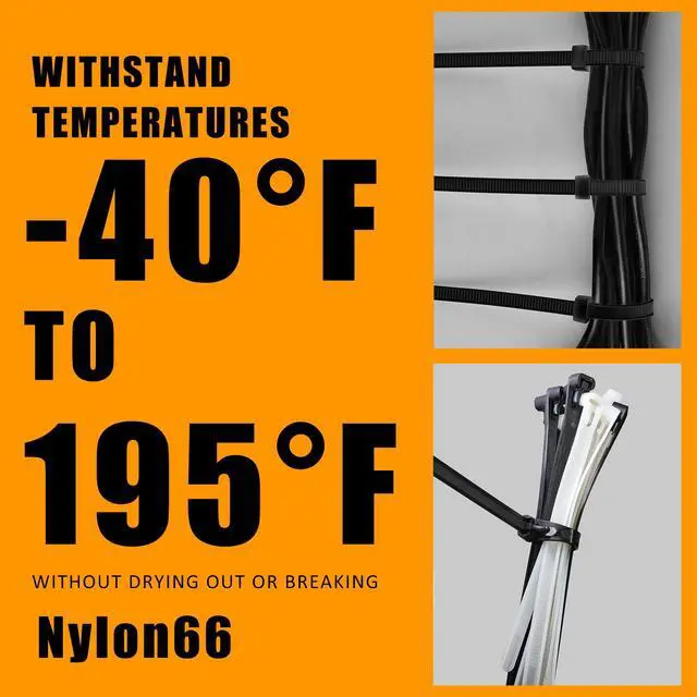 Alt view image 4 of 6 - WISLIGHT Reusable Zip Ties Self-Locking Plastic Wire Ties Electrical Cable Ties 120 Lbs Tensile Strength Releasable Adjustable Nylon Cable Zip Ties 100 PCS 6+8(Small)+8+10 Inch x0.3inch