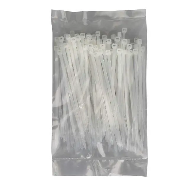 Alt view image 6 of 7 - KOOWIN Small 4 inch White Nylon Plastic Cable Zip Ties Wire Wraps, 200 Pack