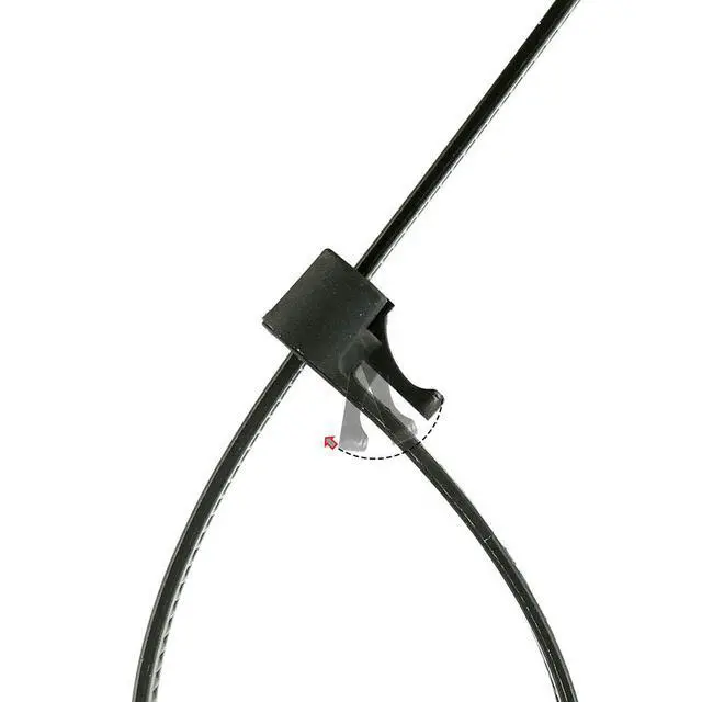 Alt view image 5 of 6 - HS Reusable Zip Ties 8 Inch Releasable Plastic Cable Tie Straps 100 Pack Black,Adjustable 50LBS Wide Wire Zip Toe Heavy Duty,Outdoor String Lights-Fixing,Luggage Locking