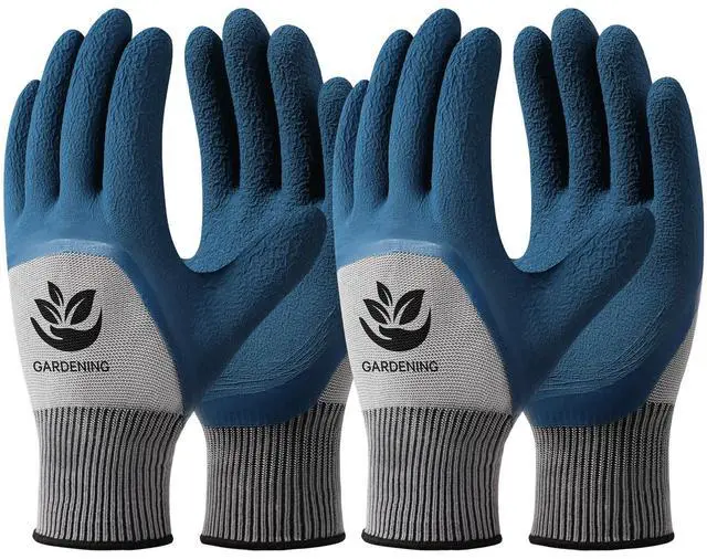 Main image of Trifabricy 6 Pairs Gardening Gloves, Work Gloves for Men Women, Black&Grey